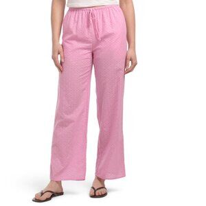 IDEM DITTO Bubble Gum Eyelet Pull On Pants